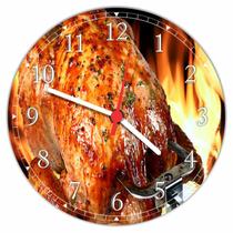 Relógio De Parede Carnes Frango Churrasco Churrascaria Gourmet Restaurantes Decorações - Vital Quadros