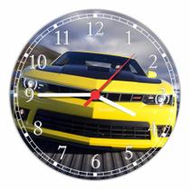 Relógio De Parede Carro Esportivo Camaro Automobilismo Automóvel Tamanho 40 Cm RC027