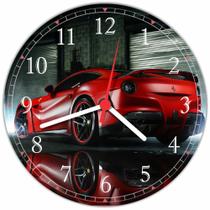 Relógio De Parede Carro Esportivo Ferrari Automobilismo Automóvel Salas Quartos 40 Cm RC001