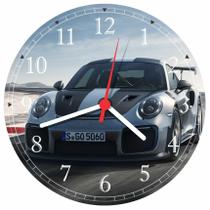 Relógio De Parede Carro Porsche Gg 50 Cm Quartz 02 - Vital Quadros Do Brasil