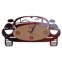 Relógio de Parede Carro Vintage Patina Bronde 53,5x27,5cm