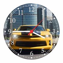 Relógio De Parede Carros Camaro Decoração Quartz