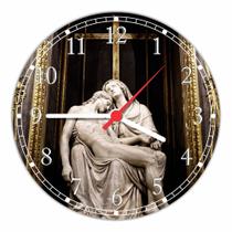 Relógio De Parede Católico Religioso Jesus Cristo Estátua Tamanho 40 Cm RC016 - Vital Printer