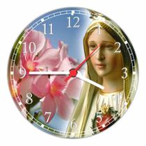 Relógio De Parede Católico Religioso Nossa Senhora De Fátima Tamanho 40 Cm RC019