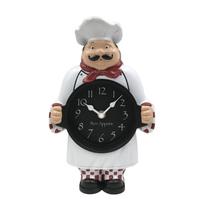 Relógio de parede Chef 30 cm Creative Design Non-Ticking Relógio de parede Chef 30 cm Creative Design Non-Ticking