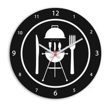 Relógio de Parede Churrasqueira Vinil Estilo Relógio de Parede Churrasqueira Vinil Estilo