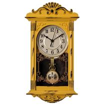 Relógio de parede Clockswise Vintage Grandfather 40cm amarelo