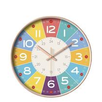 Relógio de parede Colorful Learning Non-Ticking Silent 30cm