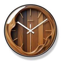Relógio de parede com design de grão de madeira de 30 cm silencioso sem tique-taque Relógio de parede com design de grão de madeira de 30 cm silencioso sem tique-taque