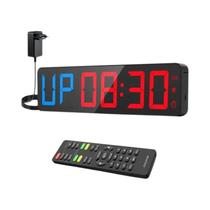 Relógio De Parede Com Display LED Grande De 15 Polegadas Para Academia, Cronômetro De Treino