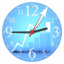 Relógio De Parede Contabilidade Economia Finanças Marketing Escritório Quartz Tamanho 40 Cm RC006 - Vital Printer