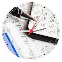 Relógio De Parede Contabilidade Economia Finanças Marketing Escritório Tamanho 40 Cm RC001 - Vital Printer