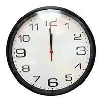 Relógio De Parede Cozinha Sala Quarto Escritório Branco Liso 24cm