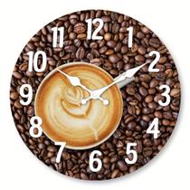 Relógio de parede Creative 12 Coffee Bean Non Ticking Silent Relógio de parede Creative 12 Coffee Bean Non Ticking Silent