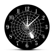 Relógio de parede Creative Spider Web 30cm Non Ticking Silent Relógio de parede Creative Spider Web 30cm Non Ticking Silent