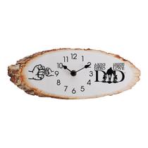 Relógio de parede criativo com design de dia dos pais 30 cm silencioso Relógio de parede criativo com design de dia dos pais 30 cm silencioso