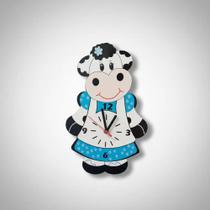 Relógio de Parede Criativo com Pêndulo Vaquinha