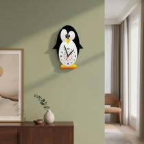 Relógio de Parede Criativo Pinguim com movimento Relógio de Parede Criativo Pinguim com movimento
