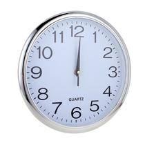 Relógio De Parede Cromado Redondo Grande 30 Cm Decoração Moderno - TUKANO IMPORT