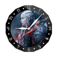 Relógio de parede Daenerys Targaryen Games of Thrones Anime 30cm