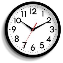 Relógio de parede DAXSMY de 30 cm silencioso, sem tique-taque, operado por bateria