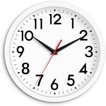 Relógio de parede DAXSMY Modern 25cm operado por bateria Silent White