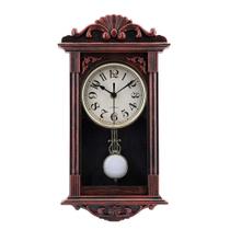 Relógio de parede de pêndulo jomparis Retro Quartz 40cm Bronze