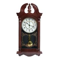 Relógio de parede de plástico com pêndulo vintage 50cm
