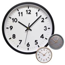 Relógio de Parede Decorativo Analógico 20cm Redondo Moderno Ponteiro Silencioso Sem Barulho Decoração Casa Cozinha Sala Escritório