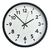 Relógio de Parede Decorativo Analógico 25cm Redondo Moderno Ponteiro Silencioso Quartz Decoração de Cozinha Sala Quarto Casa ou Escritório - DMA