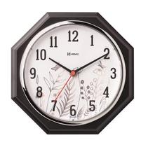 Relógio De Parede Decorativo Cromado 24 Cm Herweg 660029-28
