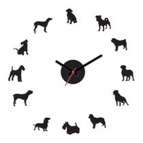 Relógio de Parede Decorativo - Dogs - Cachorros - Cortado a Laser