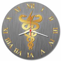 Relógio de Parede Decorativo Fisioterapia Decorar Sala Consultorio Clinica Fisioterapeuta 30Cm