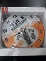 Relógio de Parede Decorativo Gas Petroleum 16 cm