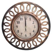 Relógio De Parede Decorativo Grande Cobre Sala Escritório 46,5cm - Gici Decor