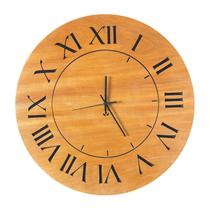 Relógio de Parede Decorativo Grande em Madeira Nobre 50cm