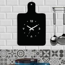Relógio De Parede Decorativo - Modelo Tábua De Corte Cozinha