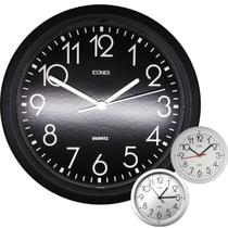 Relógio de Parede Decorativo Moderno 23cm Analógico Redondo Quartz Decoração Casa Cozinha Sala ou Escritório