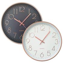 Relógio de Parede Decorativo Moderno 30cm Rose Gold Silencioso Grande Decoração Cozinha Sala Relógio de Parede Decorativo Moderno 30cm Rose Gold Silencioso Grande Decoração Cozinha Sala