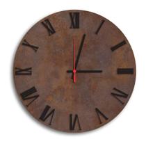 Relógio De Parede Decorativo Premium Corten Com Números Roma