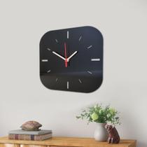 Relógio de Parede Decorativo Preto Acrílico Sala Cozinha Decoração - RGR Visual