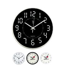 Relógio De Parede Decorativo Quartzo 30cm Números Grandes Relógio De Parede Decorativo Quartzo 30cm Números Grandes
