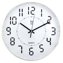 Relógio De Parede Decorativo Quartzo 30cm Números Grandes Relógio De Parede Decorativo Quartzo 30cm Números Grandes