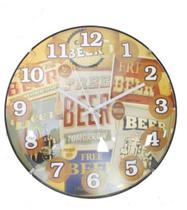 Relógio De Parede Decorativo Redondo Beer Cerveja 20cm - Yin's