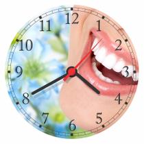 Relógio De Parede Dentista Odontologia Decorar Gg 50 Cm 01