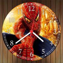 Relógio De Parede Desenho Homem-Aranha Super-Heróis Anime Quartz Tamanho 40 Cm RC012 - Vital Printer