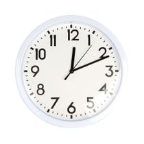 Relógio de Parede Diagonal 25,4cm Classic Branco