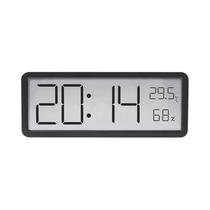 Relógio De Parede Digital LCD Com Exibição De Hora, Temperatura E Umidade, Alimentado Por Bateria Relógio De Parede Digital LCD Com Exibição De Hora, Temperatura E Umidade, Alimentado Por Bateria