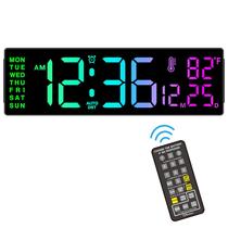 Relógio de parede digital Soobest de 14,2 polegadas com temporizador e mudança de cor