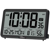 Relógio de parede digital WallArge CL6002 com temperatura e umidade Relógio de parede digital WallArge CL6002 com temperatura e umidade